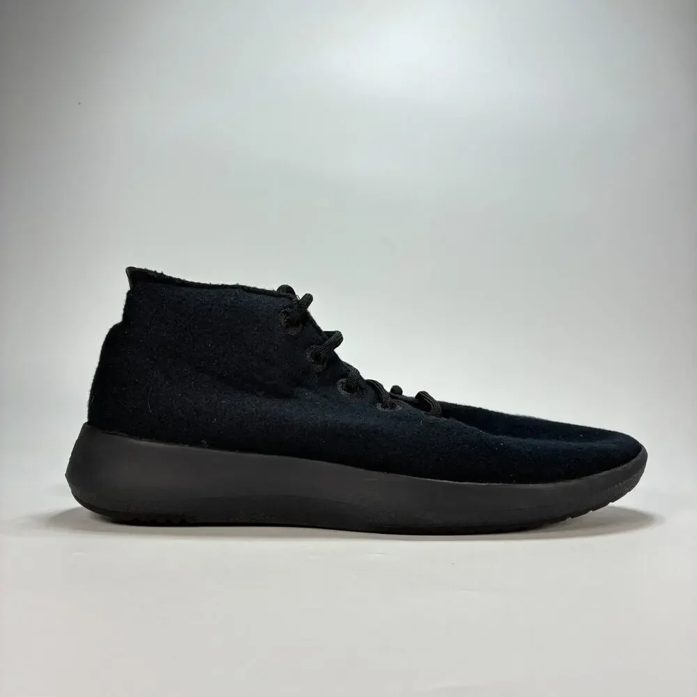 Allbirds Wool Runner Up Mizzle True Black High Top Walking Sneakers Mens Size 13